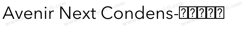 Avenir Next Condens字体转换